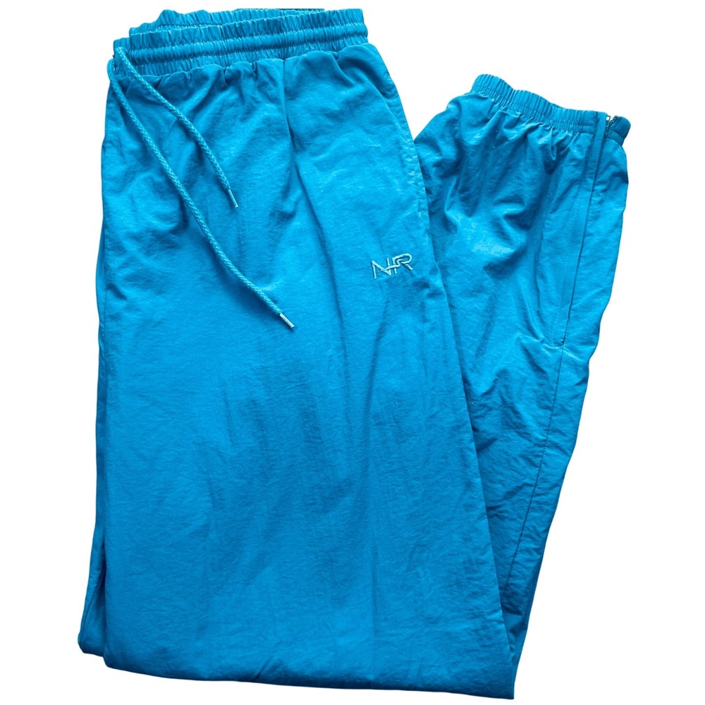 VTG‎ Northern Reflections men nylon pants teal lined XL retro outdoor 90s warmup